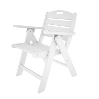 POLYWOOD Nautical Lowback Recycled Plastic Chair   NCL32BL