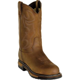 Rocky 11in. Branson Waterproof Western Boot   Steel Toe, Brown, Size 9 Wide,