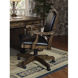 Strongson Furniture San Andorra Mid Back Leather Office Chair with Arms ST SA