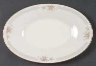 Noritake Cervantes Relish/Butter Tray, Fine China Dinnerware   Smooth Edge,Pink/
