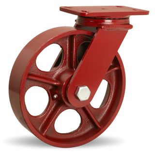 Hamilton Forgemaster Casters   10Dia.X2.5W Metal Wheel   1 Straight Roller Bearing   Swivel