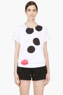 Marni Edition Black And Red Ink Dots T_shirt