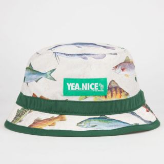 Fish Mens Bucket Hat Natural One Size For Men 226876423