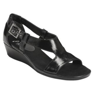 Womens A2 by Aerosoles Crown Chewls Sandal   Black Patent 5.5M