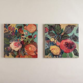 Rose Garden I and II by Jennifer Harwood, Set of 2   World Market