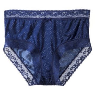 Gilligan & OMalley Womens Micro Lace Boxer Brief   Oxygen Blue XS