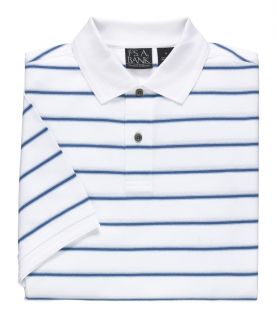 Traveler Short Sleeve Stripe Polo by JoS. A. Bank Mens Dress Shirt