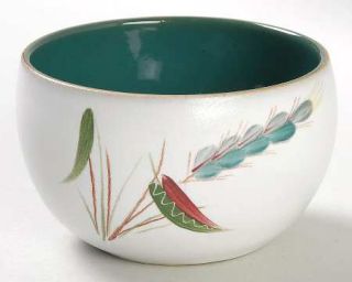 Denby Langley Greenwheat Open Sugar Bowl, Fine China Dinnerware   Blue/Green Whe