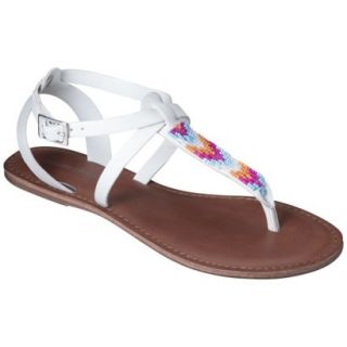 Womens Mossimo Supply Co. Cora Gladiator Sandals   White 5.5