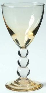 Bryce Aristocrat Gold Claret Wine   Stem #850,Gold Bowl & Foot,   Clear Stem