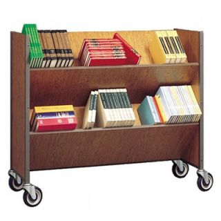Fleetwood Double Sided Book Truck with 4 Shelves 16.0070.1