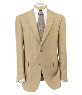 Tropical Blend 2 Button Linen/Silk Tailored Fit Sportcoat Extended Sizes by JoS.