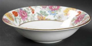 Royal Worcester Chinese Garden Coupe Cereal Bowl, Fine China Dinnerware   Bone,