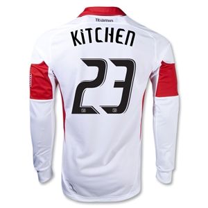 adidas DC United 2013 KITCHEN LS Authentic Secondary Soccer Jersey
