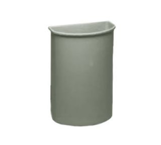 Continental Commercial 21 Gal Wall Hugger Container for Cart Models 5800 & 5805, Grey