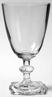 Heisey Carcassone Clear Hei(St#3390,Wideoptic) Water Goblet   Stem #3390, Clear,