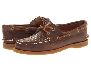 Sperry Top Sider A/O 2 Eye ) Womens Slip on Shoes (Brown)