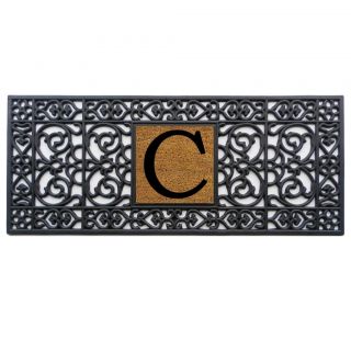 Rubber Monogrammed Doormat (17x41)