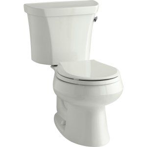 Kohler K 3997 RA NY WELLWORTH Round Front 1.28 gpf Toilet, Right Hand Trip Lever