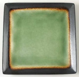 The Cellar Reactive Jade Square Dinner Plate, Fine China Dinnerware   Speckled J