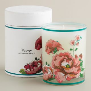 Boxed Peony Floral Tumbler Candle   World Market