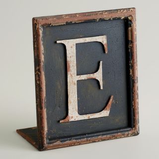 E Letter Bookend   World Market