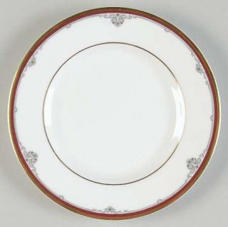 Royal Doulton Cambridge Bread & Butter Plate, Fine China Dinnerware   Red Band,