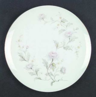 Yamaka Kiku Dinner Plate, Fine China Dinnerware   Pastel Flowers, Leaves, Gold T