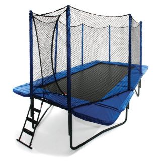JumpSport 10 x 17 ft. Rectangle StagedBounce Trampoline with Enclosure