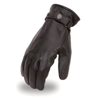 First Classics Mens Mid Weight Military Style Motorcycle Gloves   Black, XL,
