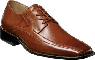 Mens Stacy Adams Peyton 24610   Cognac Leather Bicycle Toe Shoes