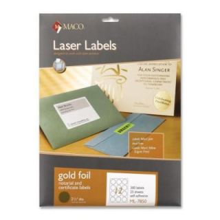Maco Round Foil Laser Label