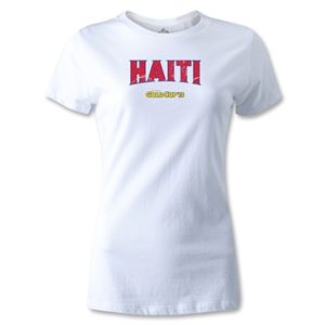 hidden CONCACAF Gold Cup 2013 Womens Haiti T Shirt (White)