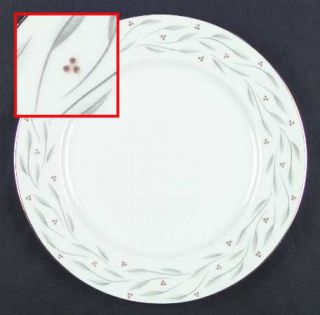 Mikado Prestige Dinner Plate, Fine China Dinnerware   Green/Gray Leaves,Brown Do