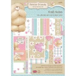 Forever Friends Kraft Notes Ultimate Die cut and Paper Pack A4  48/sheets