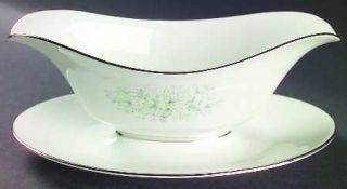 Oxford (Div of Lenox) Meadowlark Gravy Boat with Attached Underplate, Fine China