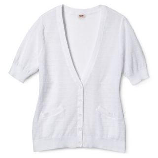 Mossimo Supply Co. Juniors Plus Size Short Sleeve Cardigan   White X