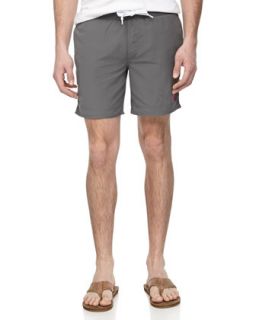 Nylon Board Shorts, Charcoal