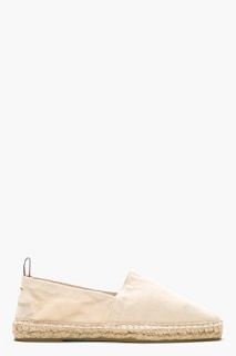 Castaer Ecru Canvas Pablo Slip_on Shoes