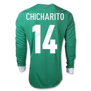 adidas Mexico 11/13 CHICHARITO Home Long Sleeve Soccer Jersey