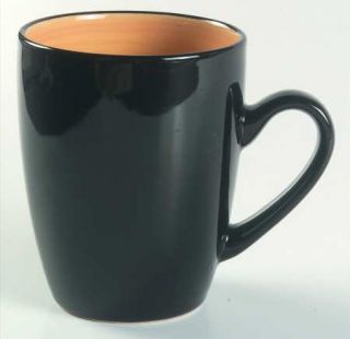 Thomson Kata Mug, Fine China Dinnerware   Black Out,Yellow In,Coupe,Smooth,No Tr