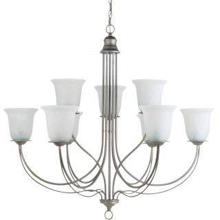 Sea Gull Lighting Plymouth 9 light Weathered Pewter Multi tier Chandelier