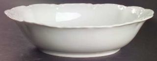 Hutschenreuther Racine (All White) 10 Oval Vegetable Bowl, Fine China Dinnerwar