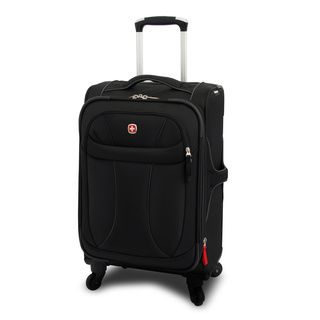 Wenger Black Neolite 20 inch Lightweight Carry On Spinner Upright Suitcase
