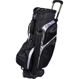Wheeled Cart Black Silver   RJ Golf Golf Bags