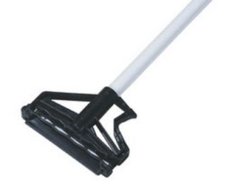 Carlisle 60 Mop Handle   Flexible Plastic Head, Fiberglass, White