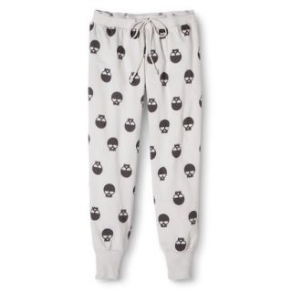 PJ Couture Pajama Pant   Grey Skulls M