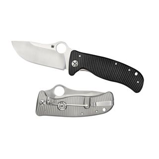 Spyderco Lionspy G157gtip Knife (black, silverBlade materials ElmaxHandle materials G 10 / TitaniumPivoting locking mechanism that functions as a back up lockBlade length 3.625 inchesHandle length 4.59 inchesWeight 2 ouncesDimensions 7.25 inches x 3