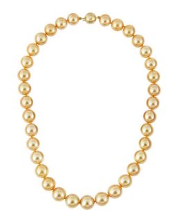 Gold South Sea Pearl Necklace, 10 13mm