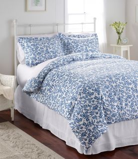 Pima Percale 280 Thread Count Comforter Cover, Floral